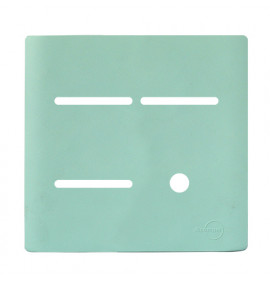 Placa p/ 3 Interruptores + Furo 4x4 - Novara Siciliano